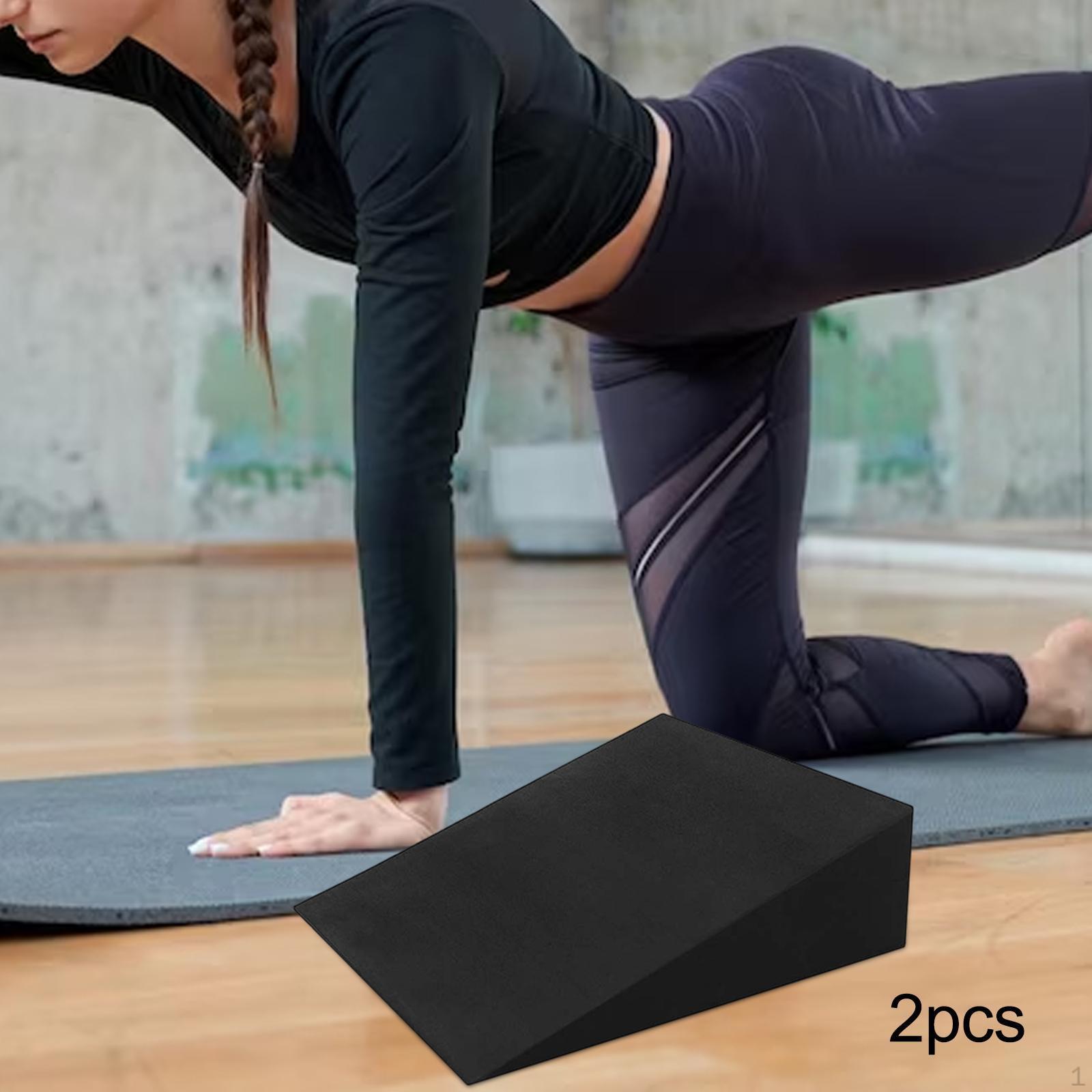 

2 шт. пенопластовые клиновые блоки для йоги, наклонные доски, носилки для икр, легкое оборудование для тренировок из ЭВА