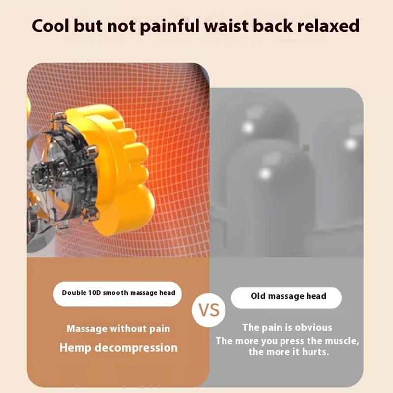 Neck Back Massager with Kneading Hot Compress Full Body Massager for Neck, Back, Waist, Leg Relieve Muscle Pain