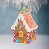 Yousheng Gingerbread House Christmas Decoration Resin Gingerbread Christmas Tree Hanging Ornaments for Tree Holiday Party Home Decor
