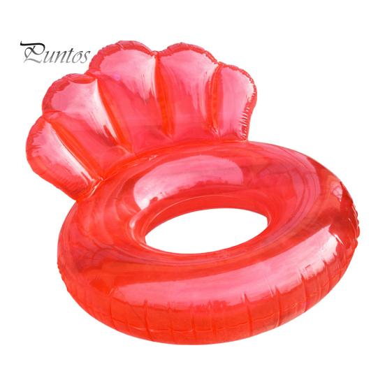 

Круг для плавания в бассейне для взрослых, надувной круг для плавания в форме ракушки, надувной круг для летних пляжных вечеринок и водных развлечений красный