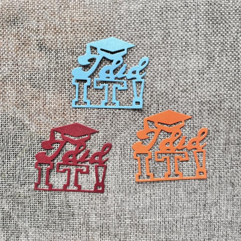 Graduation Metal Cutting Dies DIY Craft Carbon Steel Embossing Template Stencil Scrapbooking for Card Die Cuts Mold