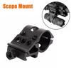 25.4mm Quick Release Offset Flashlight Scope Mount 20mm Picatinny Rail 45 Degree Sight Hunting Gun Airsoft Accessories