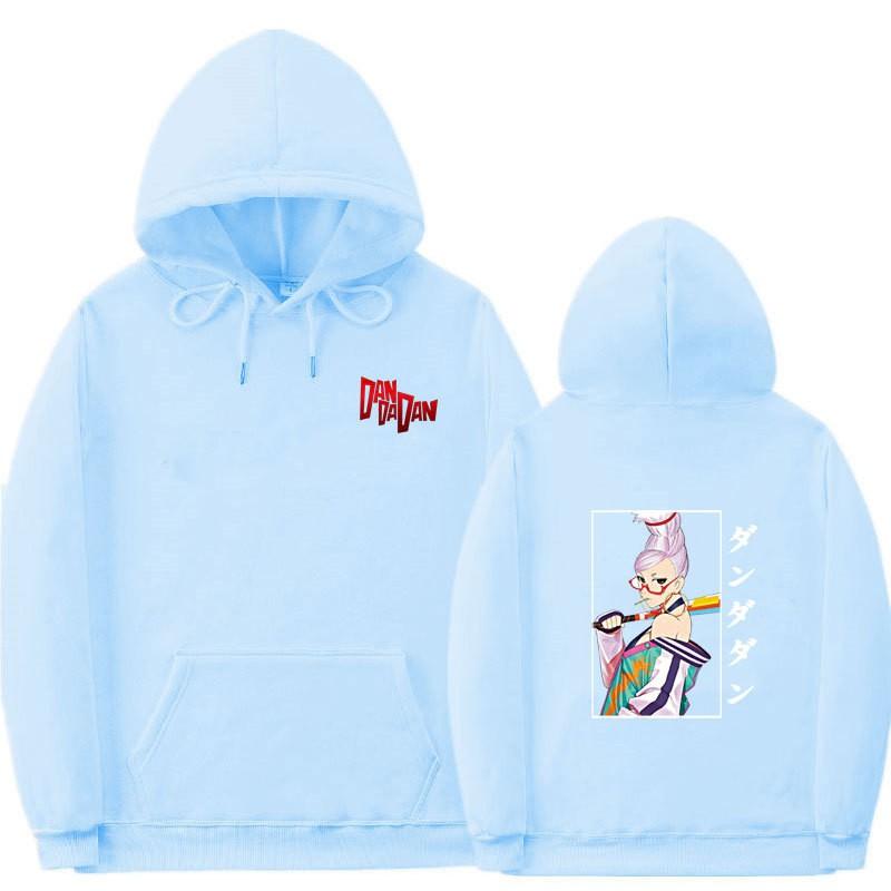 Anime-Inspired Oversized Hoodie With Ribbed Hem Unisex Sweatshirt Fall Casual Wear