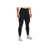 Under Armour Solid Logo Fitted Athletic Pants Women Bottoms Black 1372119-001