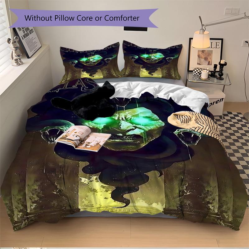 3pcs Clash of the Titans Cover Set,Soft Comfortable Duvet Cover,Guest Room (1*Duvet Cover + 2*Pillowcases, Without Core) Yy251024033