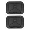2X Marine Deck Plate Access Cover Pull Out pection Hatch With Latch, 14.96 X 11.02 Inch / 380 X 280Mm -Black