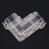 8pcs 8mm Strip Light Connector Transparent LED Strip Connector Pin Connector  For DIY Projects