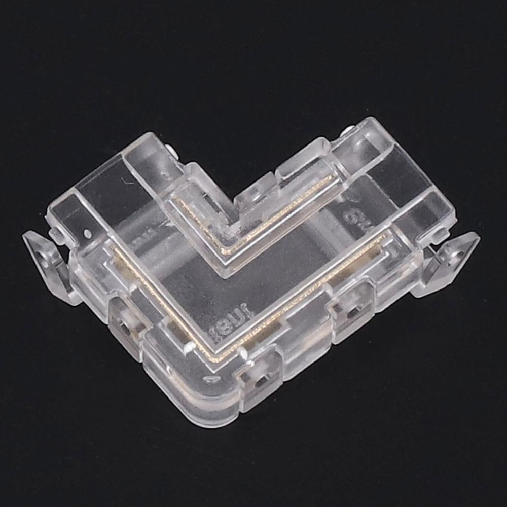 8pcs 8mm Strip Light Connector Transparent LED Strip Connector Pin Connector  For DIY Projects