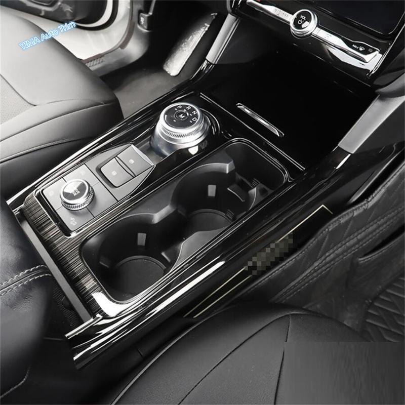 LHD Stainless Steel Car Transmission Shift Gear Panel Decoration Frame Cover Trim Fit For Ford Explorer - Accessories