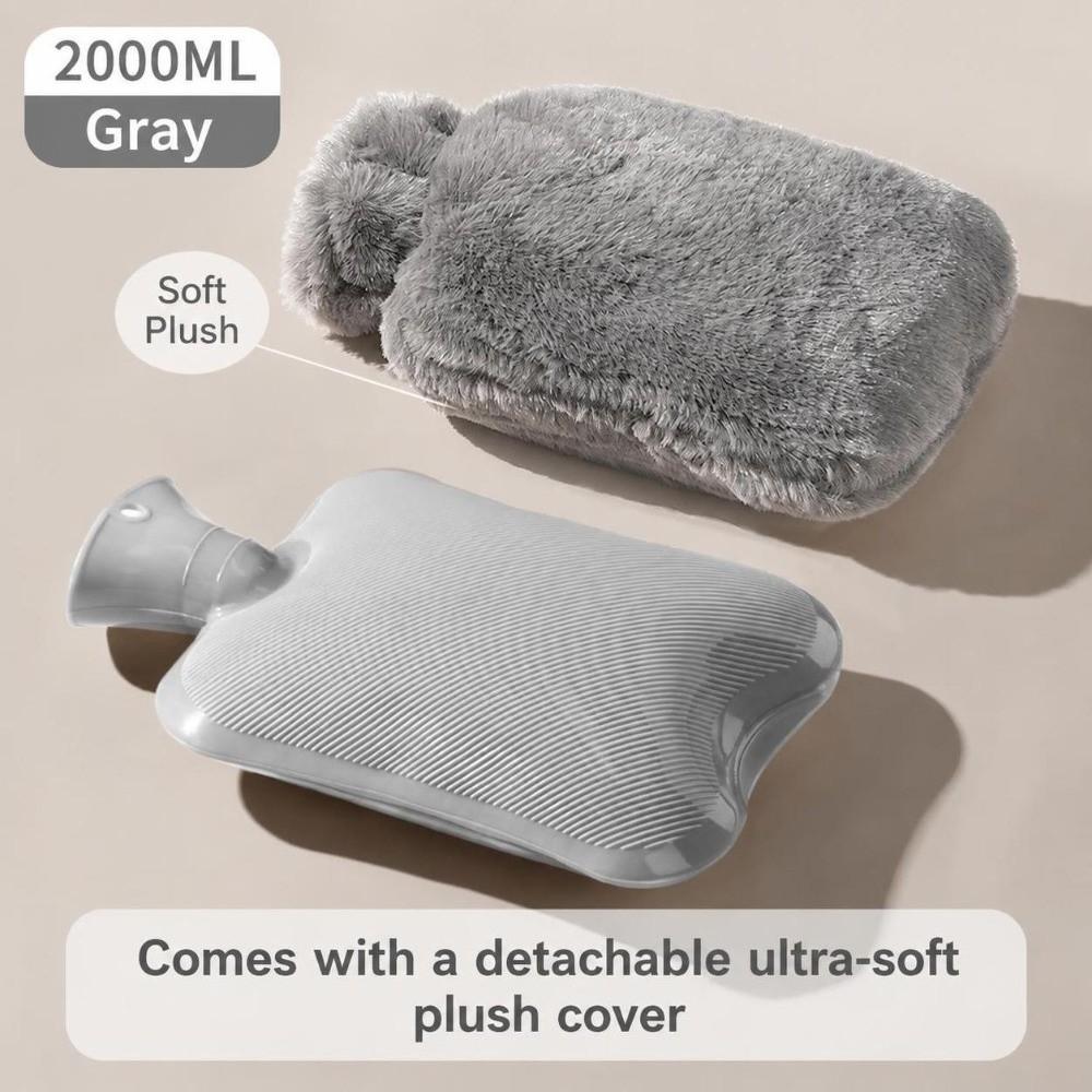 1000ml/2000ml Hot Water Bag Leak-proof Warm Compress Heater Durable Hot Water Bottle Home Office