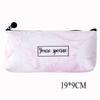 1 Pc Cute Pen Pouch Large Capacity Marble Pattern Writing Supplies Leather Pen Bag Pencil Bag Pencil Case Zipper Pouch