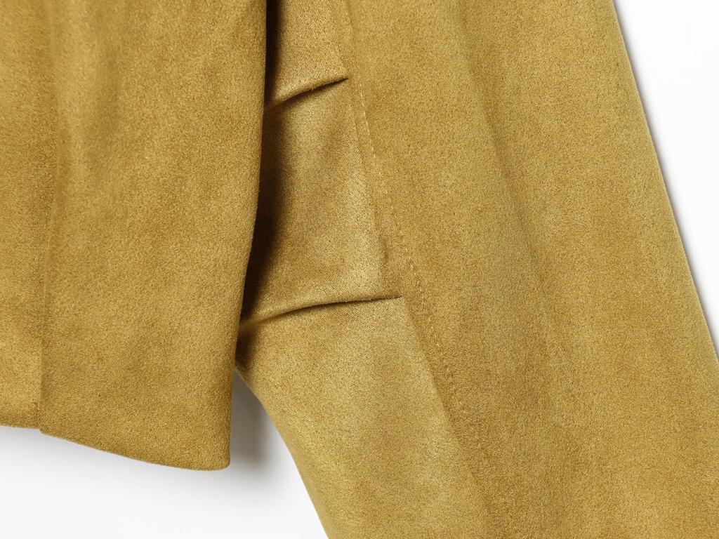 French Retro Suede Bomber Jacket - Women's Fashion Trend