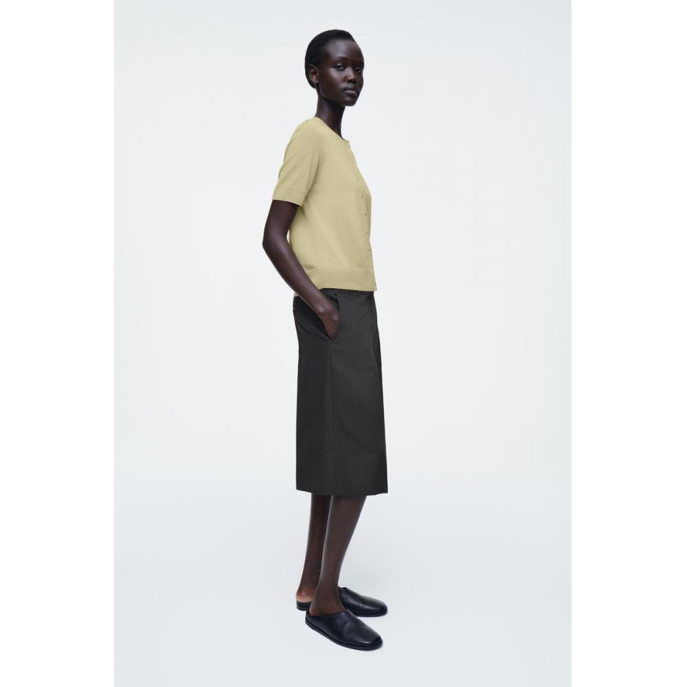 Cos Japan Merino Wool Blend Short Sleeve Cardigan