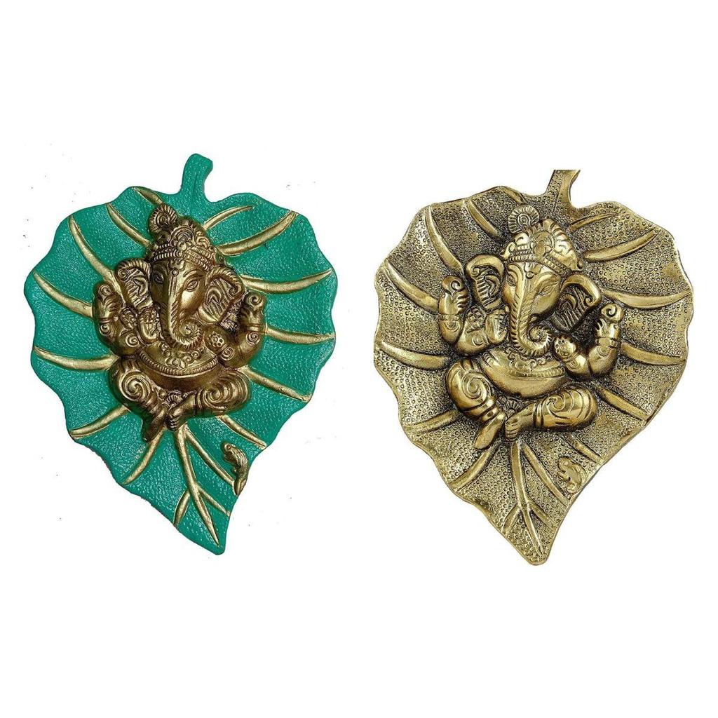 Patta Ganesha Wall Hanging Decorative Showpiece for Home Décor, Living Room, Pooja Room,Temple and House Warming Gift