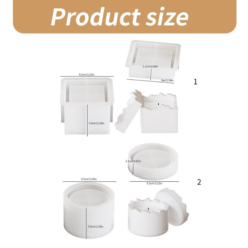 Versatile Candle Cup Silicone Mold Versatile Silicone Molding Set for Homemade Resin Ornament and Candle Holders