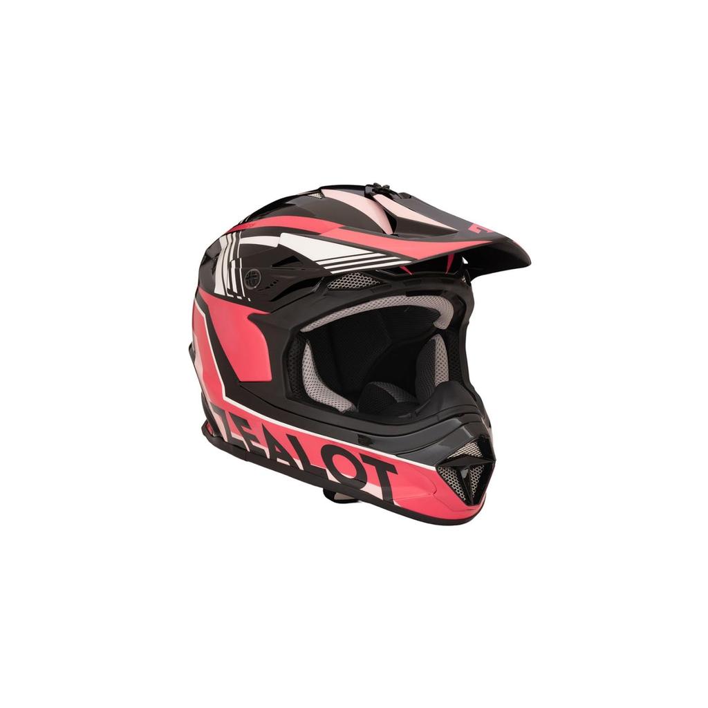ZEALOT Mud Jumper II Size Off-Road Helmet, Graphic, Pink/Black, S, 55-56cm, MJ0020/S