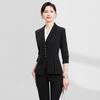 Autumn Korean Style Women's Professional Suit Set for Office and Jewelry Store Receptionists