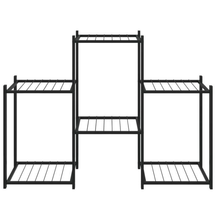 343125 vidaXL Planter 83x25x60 Cm Black Iron