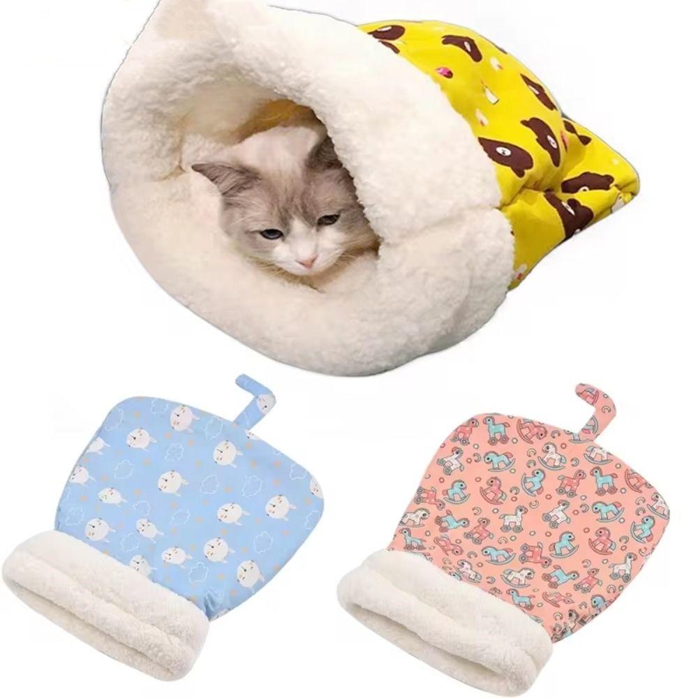 

Soft Comfortable Cat Bed Warm Gift Tunnel Cat Nest New Cat Sleeping Bag жовтий