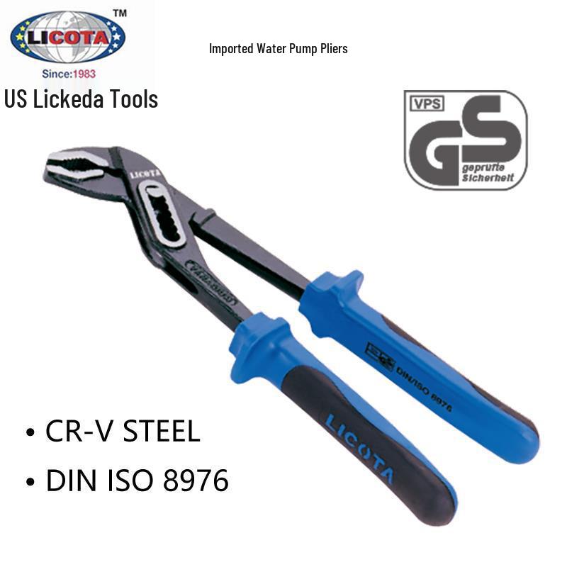 LICOTA Two-Color Handle Water Pump & Hose Pliers APT-36010A/B/C 7-inch 180mm