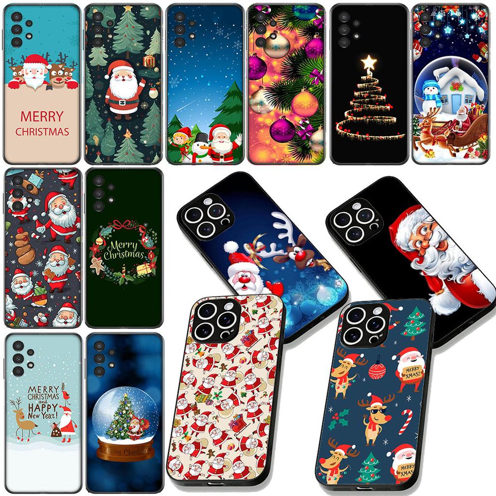 Santa Claus Tree Deer Merry Christmas Phone Cover for Xiaomi Redmi Note 13 14 ProPlus Pro Plus 14C A4 13C Pro+ Note14 Coque Case