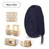 Gold Diamond buckle Shoelaces without ties Elastic Laces Sneakers Tennis No Tie Shoe laces Flat Shoelace for Shoes accessories