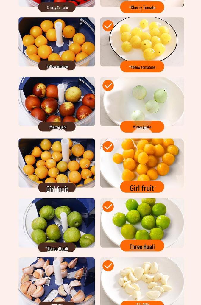 Multi-Functional Electric Peeler: Automatic Peeling for Grapes, Garlic, Fruits, and Vegetables