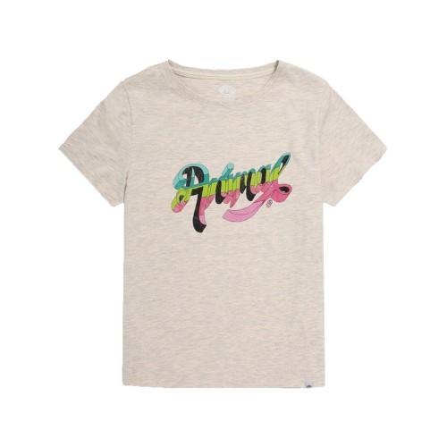 Camiseta orgânica feminina/senhora animal Carina com estampa gráfica 6 UK bege