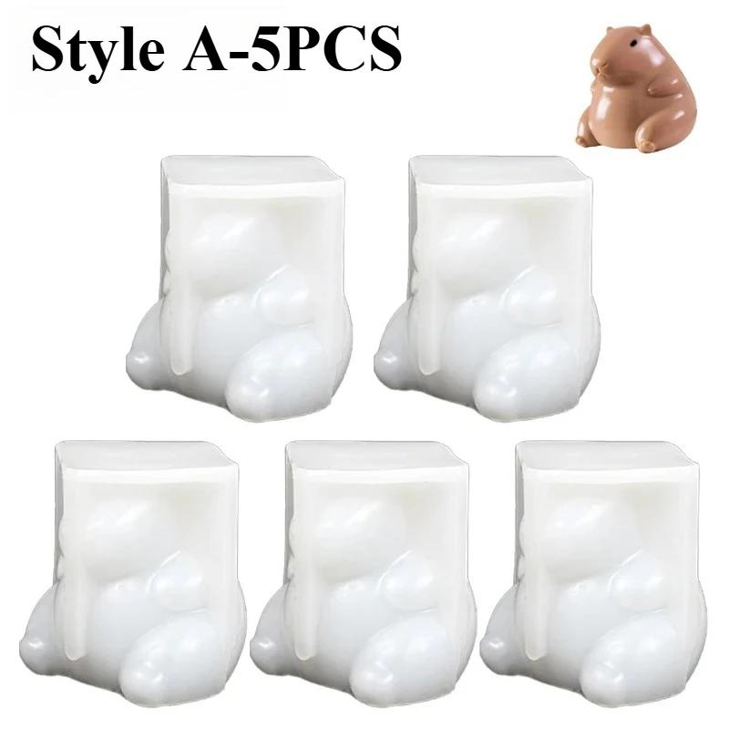 3D Capybara Dolphin Silicone Molds 1-10PCS Non-Stick Pudding Jelly Moulds Home Baking Supplies Party Dessert Kits