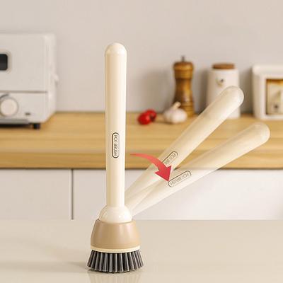 Spülbürste - Verstellbare Winkel-Scheuerbürste für Töpfe, Pfannen, Geschirr & Besteck | Küchenreinigungsbürste für Spüle, Herd & Kochgeschirr