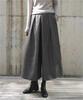 Syvent Loose Ankle 12F623 Wide-Leg Pants, Fluffy, 9-Cut Length, Warm, Autumn/Winter, Fit, Pants, 9-Cut Length, Flattering, Leg-Lengthening, Slimming,
