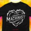 Maschinist T-Shirt Kleidung Cool Elegant Minimalistisch Für unseren Sohn Junggesellen Ideen Job Toller Papa vintage Gewaschen Grafik Vielseitig