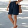Women's Summer Loose Comfortable Sports Shorts Elastic High Waist Casual Beach Shorts With Pockets