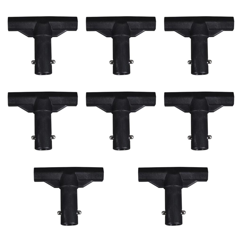 8x Trampoline T Tube Connector Reusable Fittings Sleeves Replacement Protector Lightweight Pole End Caps for Outdoor Workout