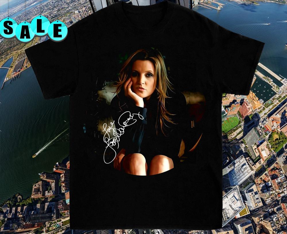 

Signature Lisa Marie Presley Tour T Shirt Album S-4XL Men Gifl S-4XL Love NL2062 Unisex T-Shirt XXL