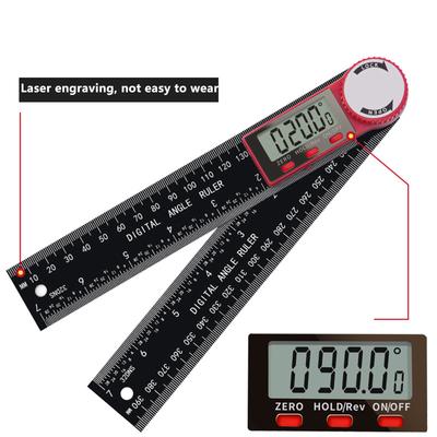 200mm Protractor Digital Angle Finder Ruler Electronic Goniometer Angle Length Measuring Ruler Drawing Woodworking Tools
