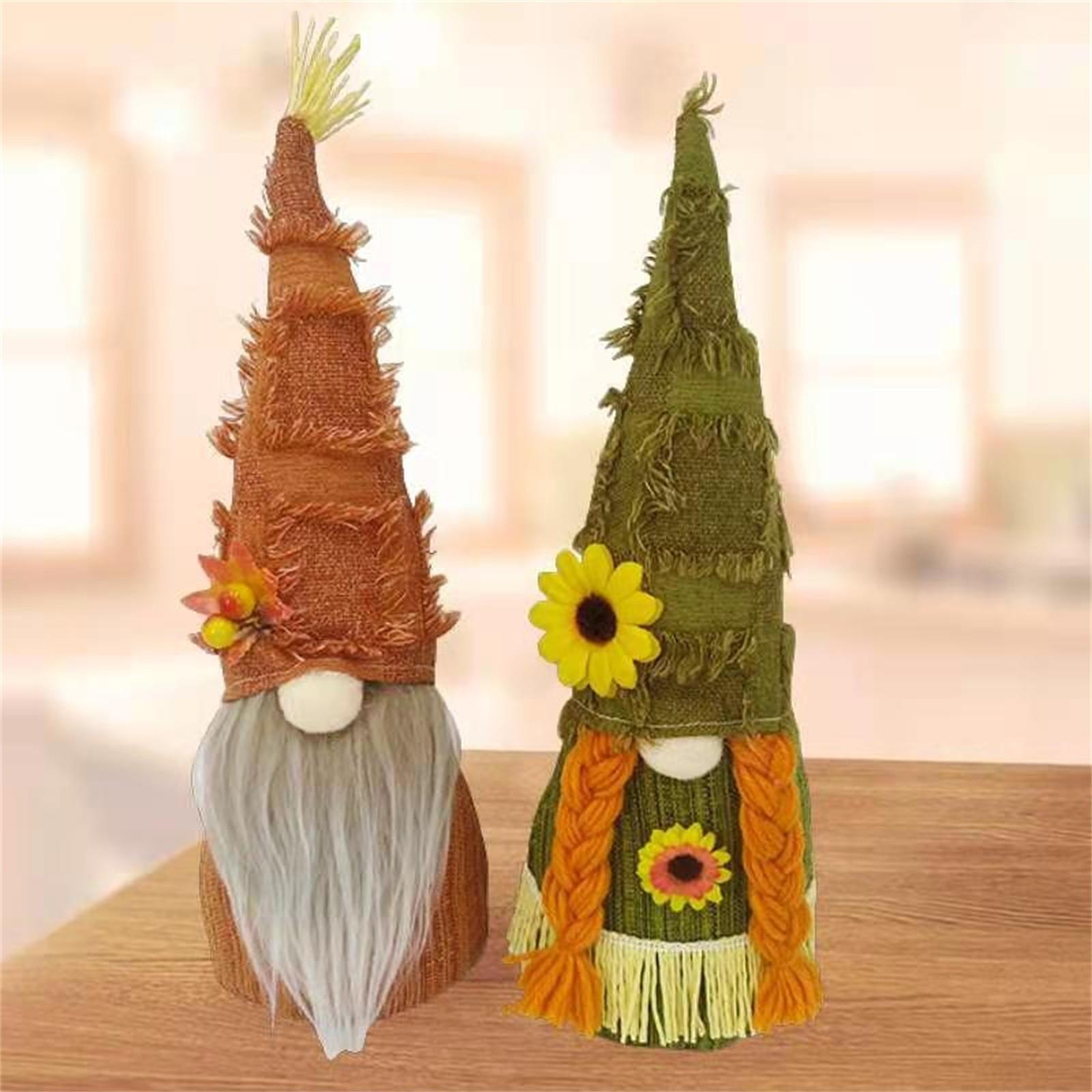 

Sunflower Gnome Doll Flower Berry Decoration Home Window Decoration