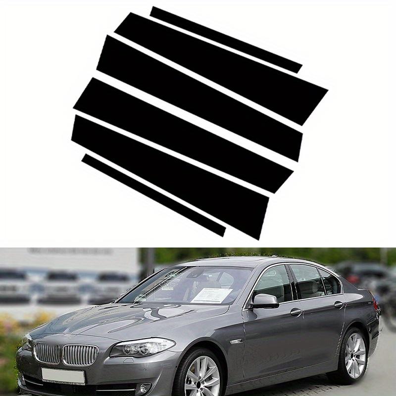 6pcs Fit For BMW 5 Series F10 F11 F07 2010 2011 2012 2013-2016 Glossy Black Pillar Posts Window Door Column B C Sticker Cover Trim
