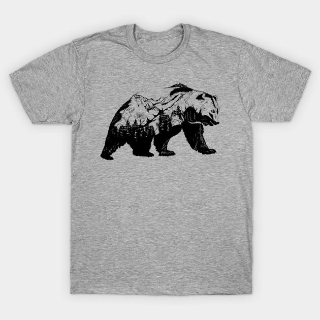 

Unisex Fashion TShirt Bear Print TShirt Plus Size S-5XL T-Shirt 100%Cotton Tops O Neck Short Sleeve Tees 3XL сірий колір