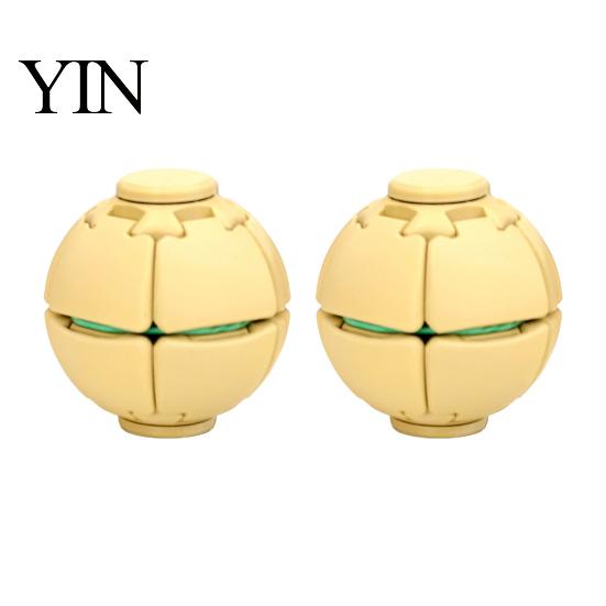 Quiet Spinning Fidget Toy 1/2Pcs 3D Printed Press Rotating Ball, Stress Relief Spinner Kids for Adults, Ball Toy, Decompression Gadget
