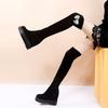 Fashion Women's Long Boots Platform Ladies Knee High Shaft Shoes Thigh Autumn Above Over The Trend 2024 On Offer Hot Footwear Boot Work