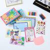 Kit Arte Scratch Arcobaleno Set Carta Raschiabile Magica Arcobaleno per Bambini Cartoline Creative Fai-da-te Biglietti d'Auguri Personalizzati Giocattolo per la Motricità Fine