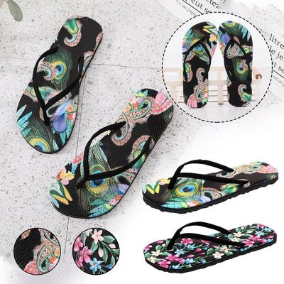 2024 Kadın Ayakkabıları Düz Parmak Arası Terlikler Kaymaz Moda Günlük Nefes Alabilir Dış Mekan Plaj Ayakkabıları Ev İçi Terlikler Zapatillas Mujer