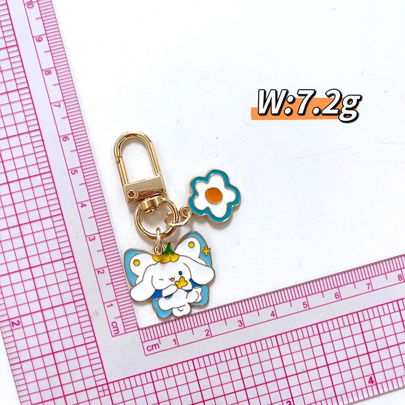 Sanrio Cartoon Butterfly Flower Keychain Pendant: Cute Accessories for Pencil Cases, Bags, and Birthday Gifts