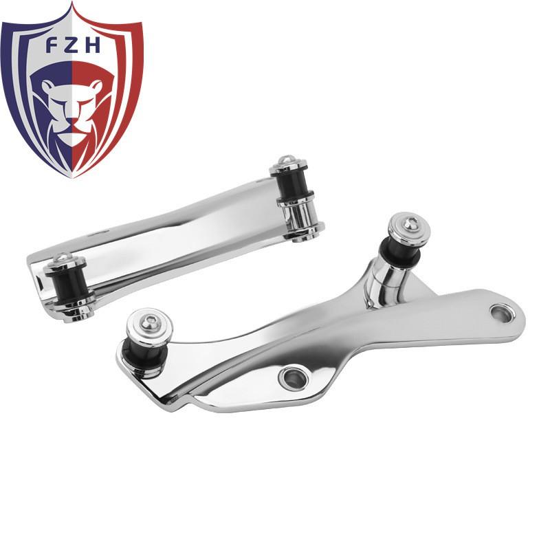 Quick-Release Backrest Mount Bracket Harley-Davidson Touring Models Chrome Black