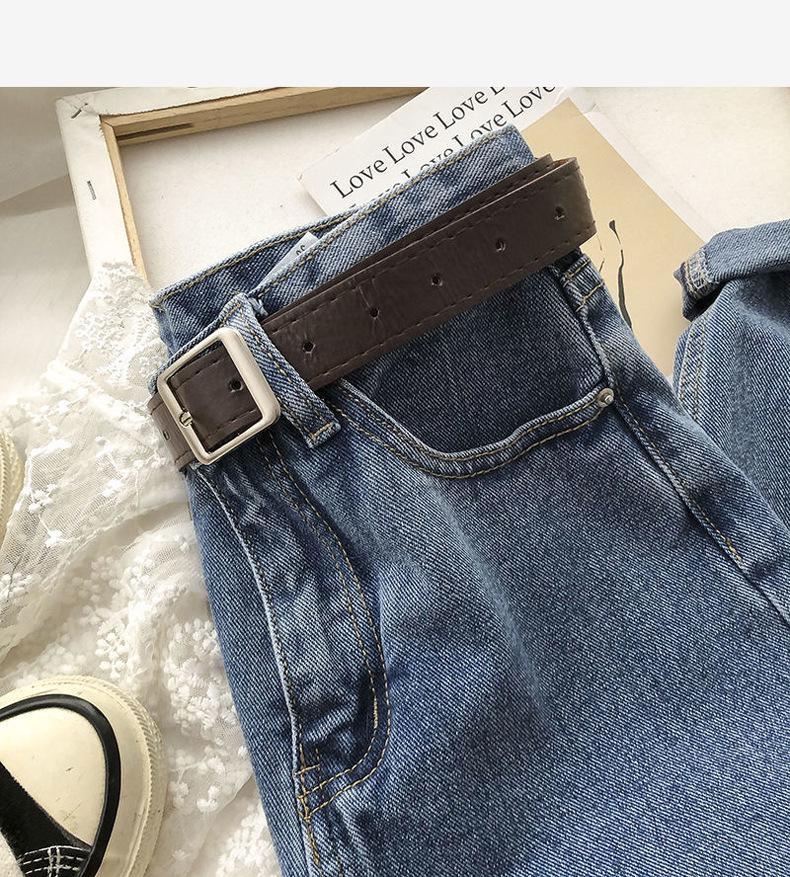 2021 Autumn/Winter Women's High-Waist Slim-Fit Korean Harem Jeans