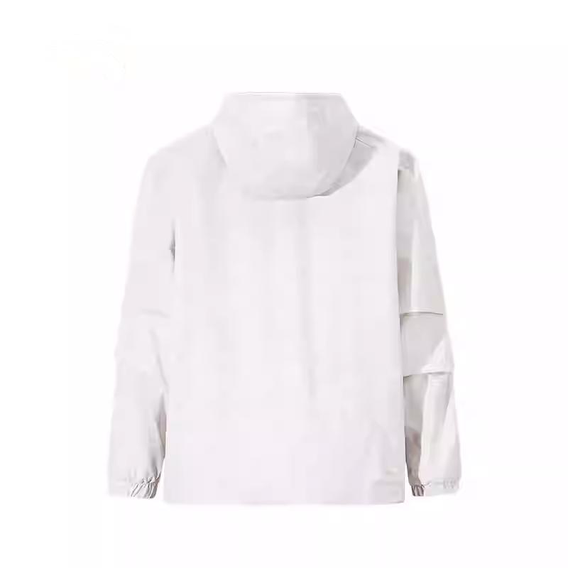 Anta Full Print Zipper Hooded Comfortable Breathable Versatile Casual Jacket Men Jackets Mud-Gray 152511605S-2