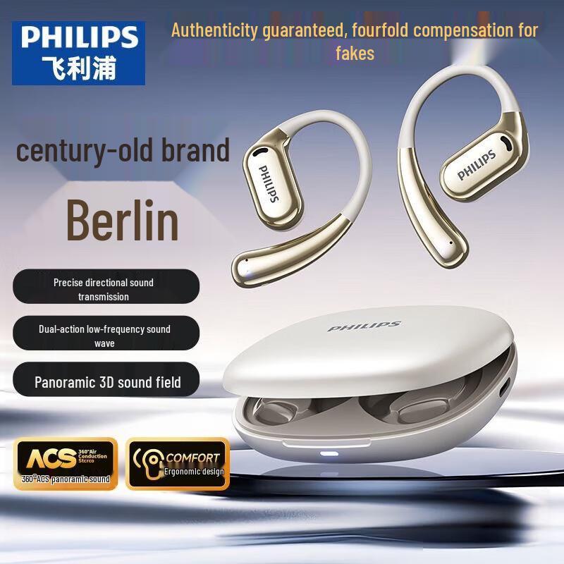 Philips TAT3739 Open-Ear Sport Bluetooth Headphones