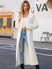 Autumn and Winter Collar Long Sweater Knitted Cardigan Casual Loose and Lazy Style Sweater Jacket