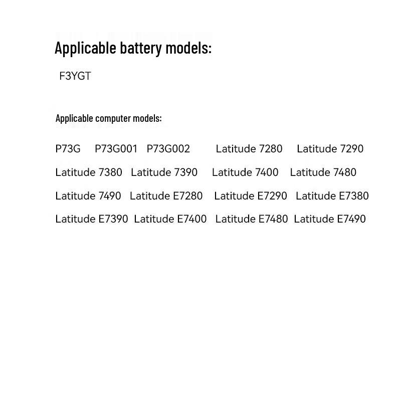 Llano 4-Cell Laptop Battery for Dell Latitude E7280-E7490 Series
